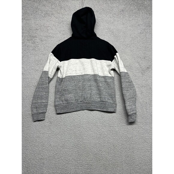 Doublju Sweater Boys Large Gray Blue Hooded Sweatshirt Pullover Hoodie Pocket - Picture 5 of 8